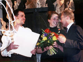 Peter Heel, 2003 awarding of the culture prize of the city of Memmingen by the lord mayor Dr. Ivo Holzinger